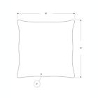 Alternate image 2 for Monarch Specialties I 9337 Pillow - 18" X 18" / Silver Satin / 2pcs