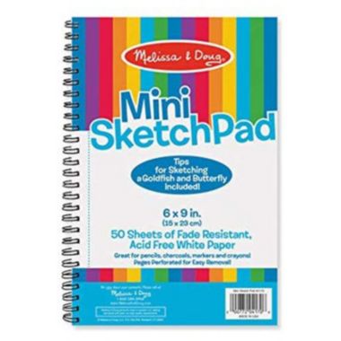 Melissa And Doug Mini Sketch Pad 6 by 9 Inches. View a larger version of this product image.