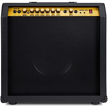 LyxPro Electric Guitar Amp 20, 40, 60 Watt Amplifiers Built In Speaker Headphone Jack And Aux Input Includes Gain Bass Treble Volume And Grind. View a larger version of this product image.
