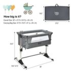 Alternate image 2 for Slickblue Travel Portable Baby Bed Side Sleeper  Bassinet Crib with Carrying Bag-Gray