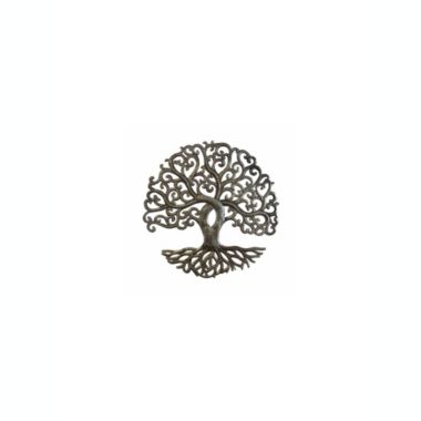Global Crafts Small Tree of Life Curly Haitian Steel Drum Wall Art. View a larger version of this product image.