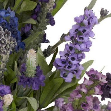 Nearly Natural Purple Decorative Lavender Spring Wreath, 20-Inch. View a larger version of this product image.