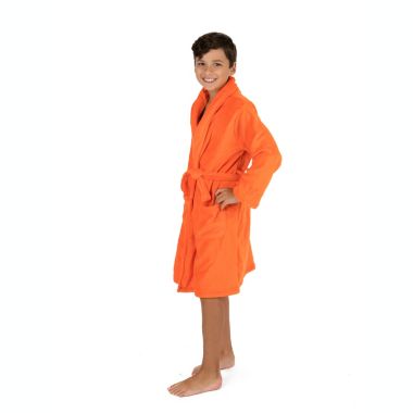 Leveret Kids Shawl Collar Fleece Robe. View a larger version of this product image.