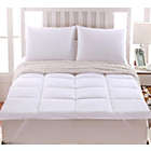 Alternate image 0 for Egyptian Linens 2-Inch Thick Comfort Mattress Topper 100% Cotton Shell, White Alternative Down fill