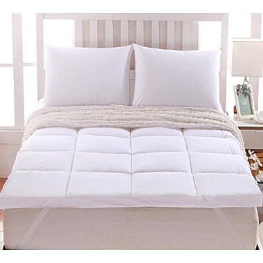 Egyptian Linens 2-Inch Thick Comfort Mattress Topper 100% Cotton Shell, White Alternative Down fill. View a larger version of this product image.