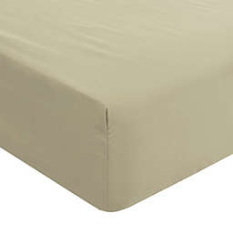 PiccoCasa 110GSM Brushed Microfiber Fitted Sheet, Khaki Queen