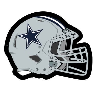 Evergreen Ultra-Thin Edgelight LED Wall Decor, Helmet, Dallas Cowboys- 19.5 x 15 Inches Made In USA. View a larger version of this product image.