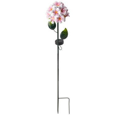 Ganz 36" Pink Hydrangea Light up Solar Lawn Stake. View a larger version of this product image.