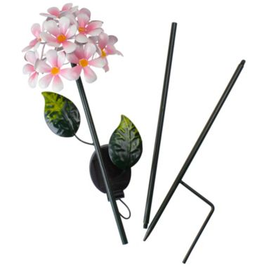 Ganz 36" Pink Hydrangea Light up Solar Lawn Stake. View a larger version of this product image.