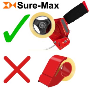 Sure-Max Heavy-Duty Shipping & Packing Tape (2" x 120 yard/360' each) - Moving & Adhesive Carton Sealing - 2.7mil Clear. View a larger version of this product image.