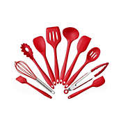 Kitcheniva 10-Pieces Kitchen Silicone Cooking Utensil Kit Serving Tool, Red