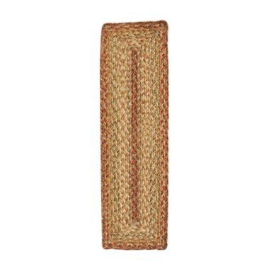 Homespice 8" x 28" Stair Tread Rect. Harvest Jute Braided Accessories, Set of 13. View a larger version of this product image.