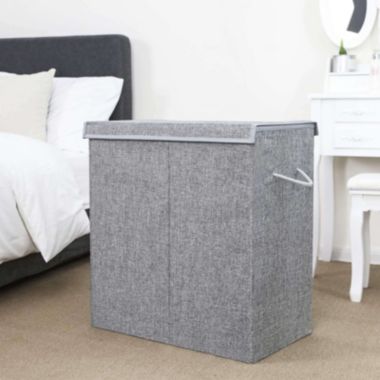 BreeBe Fabric Double Laundry Hamper. View a larger version of this product image.