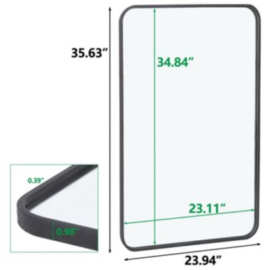 Infinity Merch 24" x 36" Rectangular Wall Mirror. View a larger version of this product image.