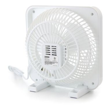 Impress 9 Inch Box Fan- White. View a larger version of this product image.