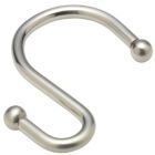 Alternate image 0 for Carnation Home Fashions "S" Shower Curtain Hooks - Brushed Nickel 2" x 3"