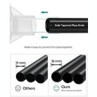 Alternate image 3 for SONGMICS Portable Closet, Clothes Storage Organizer with 6 Shelves, 1 Clothes Hanging Rail, Non-Woven Fabric Closet, Metal Frame, 17.7 x 41.3 x 66.1 Inches, Black