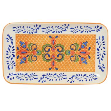 Laurie Gates Hand Painted Tierra Stoneware Serving Platter. View a larger version of this product image.