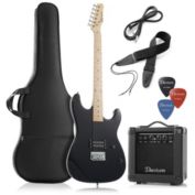 Davison Guitars Full Size Electric Guitar with 10-Watt Amp - Right Handed Beginner Kit with Gig Bag and Accessories