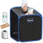 Alternate image 0 for Costway Portable 2L Steam Sauna Spa Tent w/Chair Black