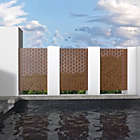Alternate image 0 for Neutypechic 6.33 ft. H x 3.93 ft. W Laser Cut Metal Privacy Screen, 24"*48"*3 panels