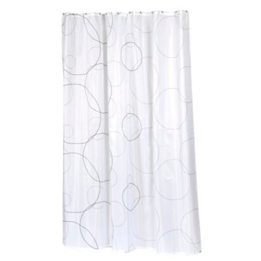 Carnation Home Fashions E" x tra Long "Ava" Fabric Shower Curtain - Multi 70" x 84". View a larger version of this product image.