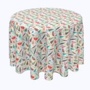 Fabric Textile Products, Inc. Round Tablecloth, 100% Polyester, 70" Round, Calling for Rain