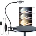 Alternate image 0 for Stock Preferred Clip On Desk Lamp LED Flexible Arm USB Corded - Dimmable Ring Light