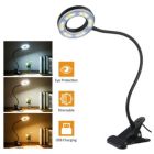 Alternate image 2 for Stock Preferred Clip On Desk Lamp LED Flexible Arm USB Corded - Dimmable Ring Light