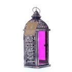 Alternate image 1 for Zingz & Thingz 10.5" Silver and Purple Enchanted Candle Lantern