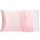 Alternate image 0 for PiccoCasa 600 Thread Count Mulberry Silk Pillow Covers for Hair and Skin, 22 Momme Silk Smoothness with Envelope Closure Pillowcase, Travel(20"X14") Peach 1 Piece