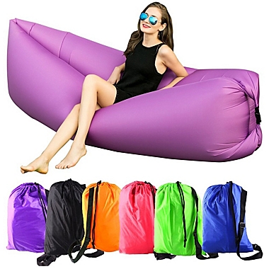 Evertone VitaZon Infinitude Lounger Chair with Carry Bag Purple. View a larger version of this product image.