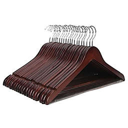 Esbenshades Premium Solid Wood Red Mahogany Hanger (Pack of 20)