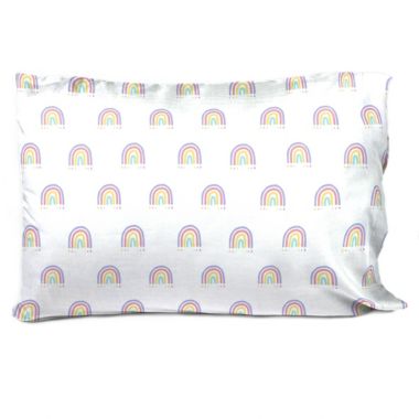 Saturday Park Doodle 100% Cotton Rainbow Pillowcase. View a larger version of this product image.