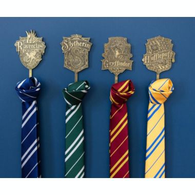 Harry Potter Gold Hogwarts Houses Wall Hooks Storage Rack Organizer, Set of 4   Freestanding Hat And Coat Rack Wall Mount, Home Decor Room Essentials   Official Wizarding World Gifts And Collectibles. View a larger version of this product image.