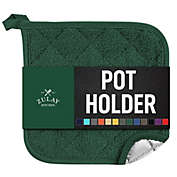 Zulay Kitchen Pot Holder Single Pack 7x7 inch - Forest Green