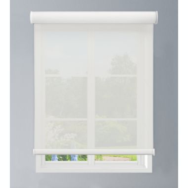 Linen Avenue Custom Cordless Cassette 5% Solar Roller Shade, 42 W x 66 H White. View a larger version of this product image.
