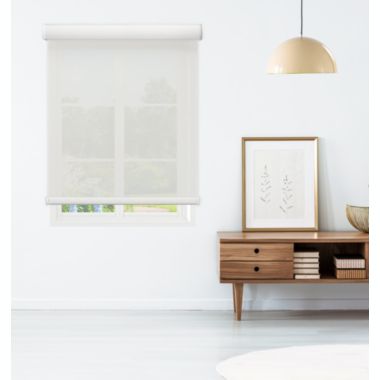 Linen Avenue Custom Cordless Cassette 5% Solar Roller Shade, 42  W x 66 H White. View a larger version of this product image.