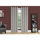 Alternate image 1 for Monarch Specialties I 9836 Curtain Panel - 2pcs / 52"W X 95"H Silver Solid Blackout