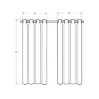 Alternate image 2 for Monarch Specialties I 9836 Curtain Panel - 2pcs / 52"W X 95"H Silver Solid Blackout