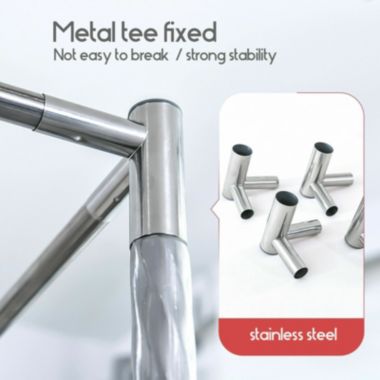 Stock Preferred Mosquito Netting Canopy Frame Set in Queen Size Silver. View a larger version of this product image.