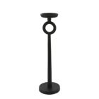 Alternate image 0 for Kingston Living 17" Black Pillar Candle Holder