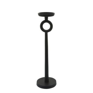 Kingston Living 17" Black Pillar Candle Holder. View a larger version of this product image.