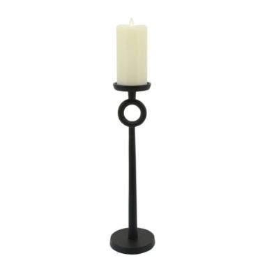Kingston Living 17" Black Pillar Candle Holder. View a larger version of this product image.
