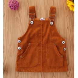 Laurenza's Girls Rust Corduroy Dress