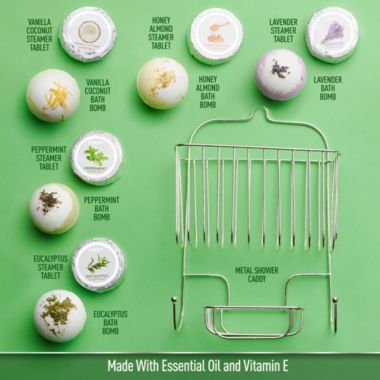 Lovery Essential Oil Shower Steamer and Bath Bomb Set - 11 Pieces. View a larger version of this product image.
