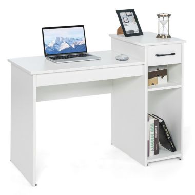 Hivago Computer Desk PC Laptop Table with Drawer and Shelf. View a larger version of this product image.