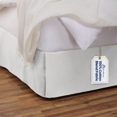 18 " KING BLACK  BEDSKIRT TAILORED  SPLIT CORNERS 