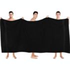 Alternate image 1 for Utopia Towels 2-Pack Luxurious Jumbo Bath Towel Sheets (35 x 70 Inches )- 600 GSM, Black