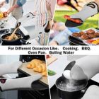 Alternate image 1 for Kitcheniva Oven Mitt Pot Holder Heat Resistant Up to 500°F 2 Pcs Grey